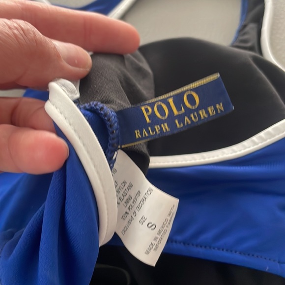 Polo Ralph Lauren Polo logo racerback one piece bathing suit - Picture 6 of 8